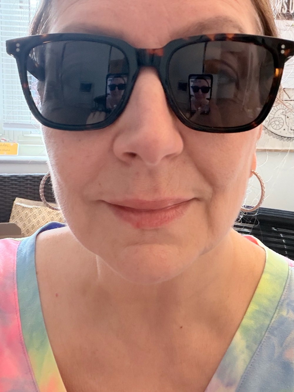 Classic Tortoiseshell Frame Black Lens Women’s Sunglasses